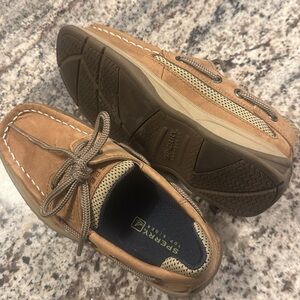 Sperry kids Light Brown Suede Slip-On Boat Shoes